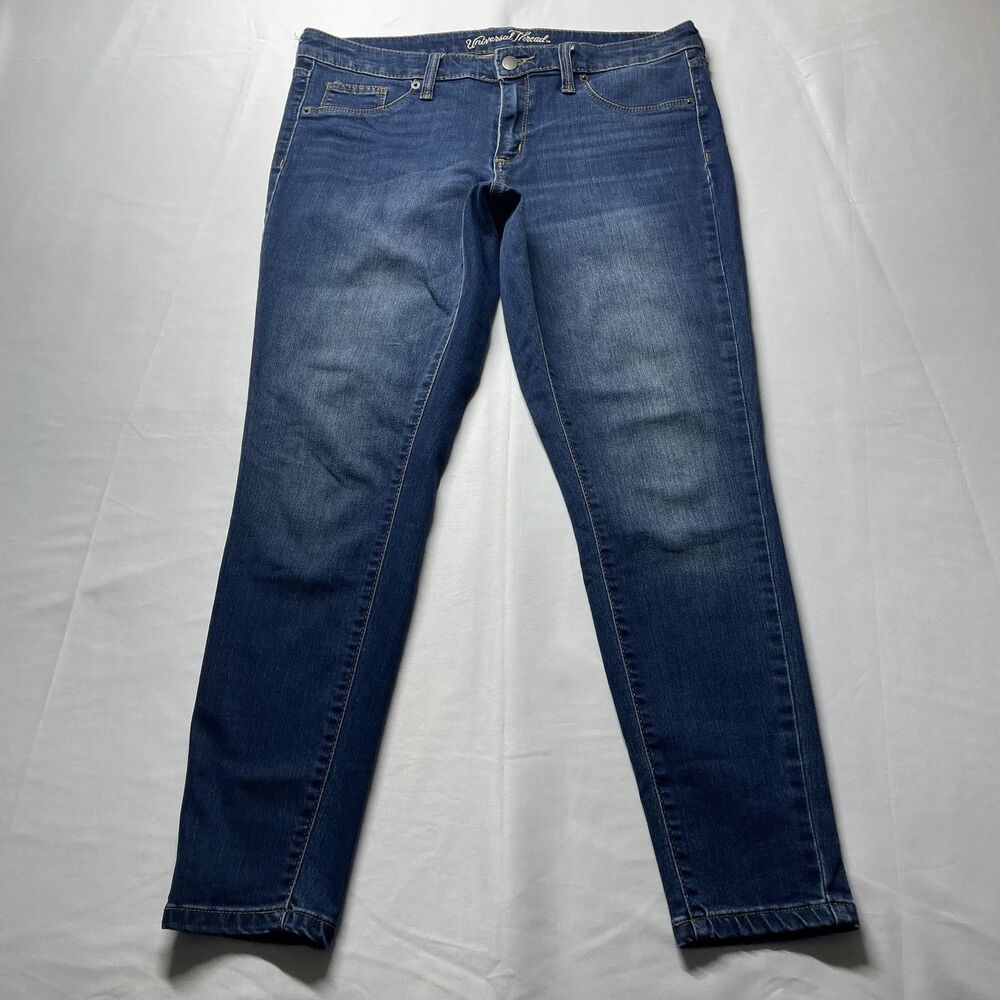 Universal Thread Mid Rise Jegging Skinny Blue Denim Jeans Women Size 10